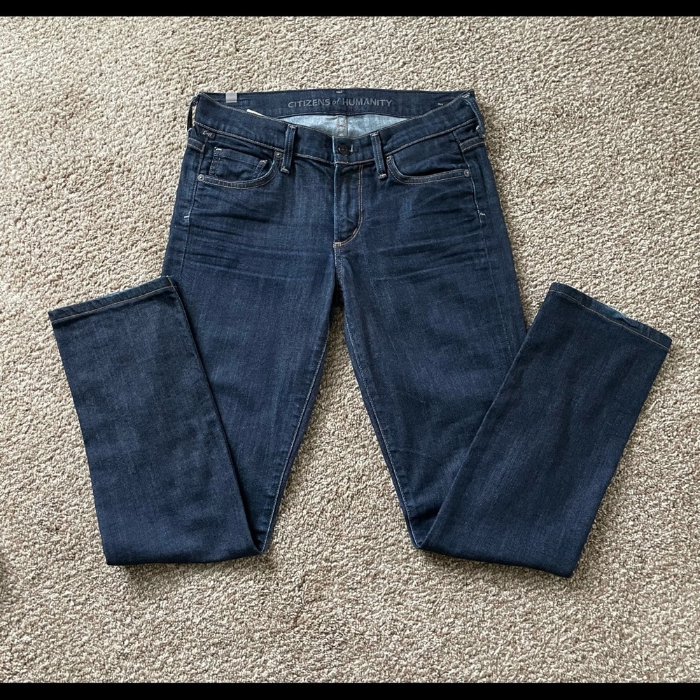 Citizens of Humanity Ava Dark Wash Straight Leg Jeans